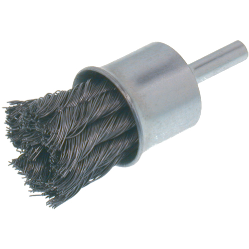 Economy Knot Wire End Brush, 1" Dia., 0.012 Wire Dia., 1/4" Shank Les Fournitures Industrielles Méga
