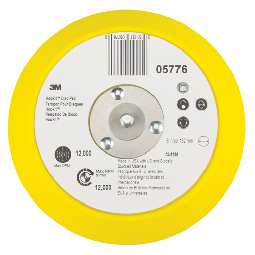 Patin pour disque Hookit, dia 6" Les Fournitures Industrielles Méga