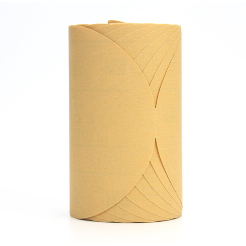 Stikit 216U Gold Paper Disc Roll, 6" Dia., P320 Grit, Aluminum Oxide Les Fournitures Industrielles Méga
