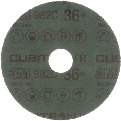 Cubitron II Fibre Discs - 982C, Ceramic Grain, 36+, 4-1/2" Dia x 7/8" Arbor Les Fournitures Industrielles Méga