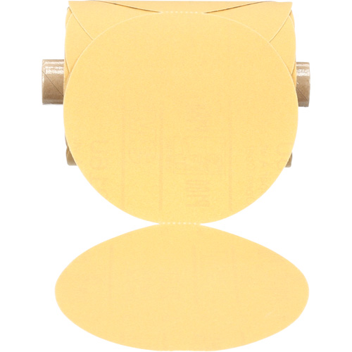 Disque abrasif dor&eacute; en rouleau de papier Stikit, 5" dia., Grain P180, Oxyde d'aluminium Les Fournitures Industrielles Méga