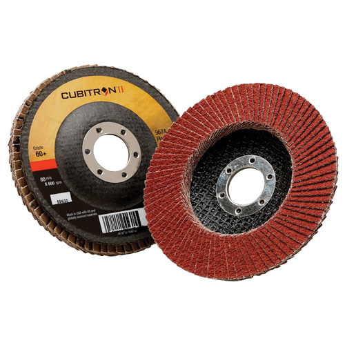 Cubitron II Flap Disc 967A, 5" x 7/8", Type 29, 40+ Grit, Ceramic Les Fournitures Industrielles Méga