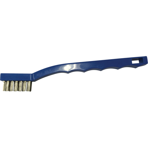 Petites brosses de nettoyage, Acier inoxydable, 3 x 7 rangs de fils, Longueur 7-3/4" Les Fournitures Industrielles Méga