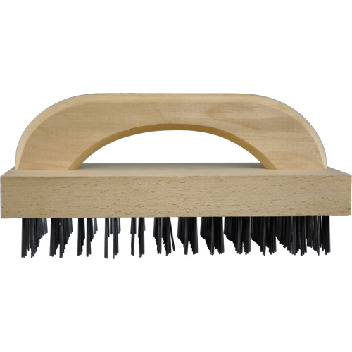Brosses bloc de boucher &agrave; fils plats, Fil en acier plat, 8 x 12 rangs de fils, Longueur 9" Les Fournitures Industrielles Méga