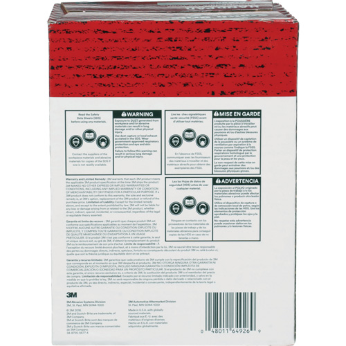 Tampons manuels Scotch-Brite 7447, Oxyde d'aluminium, 9" x 6", Grain Tr&egrave;s fin Les Fournitures Industrielles Méga