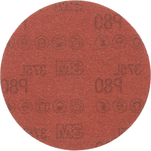 3M 375L Sanding Disc - 5", 5" Dia., P80 Grit, Aluminum Oxide Les Fournitures Industrielles Méga
