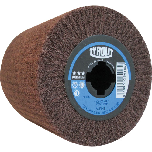 Pro-Line Surface Conditioning Drum, 4" Dia. x 4" W, 3/4" Arbor, Very Fine Grit, Aluminum Oxide Les Fournitures Industrielles Méga