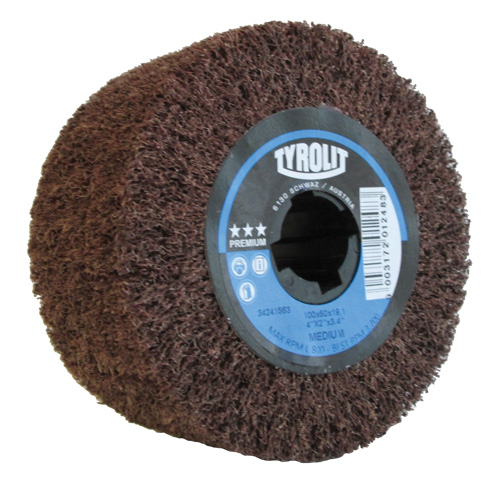 Pro-Line Surface Conditioning Drum, 4" Dia. x 2" W, 3/4" Arbor, Medium Grit, Aluminum Oxide Les Fournitures Industrielles Méga