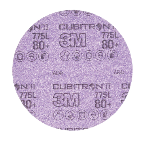 Rouleau de disques abrasifs Cubitron II Stikit, 6" dia., Grain 80+, C&eacute;ramique Les Fournitures Industrielles Méga