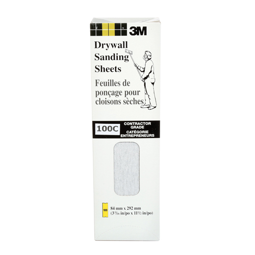 Feuille de placopl&acirc;tre frais&eacute;e Tri-M-Rite Fre-Cut, 11-1/4" x 3-5/16", Grain 100, Carbure de silicium Les Fournitures Industrielles Méga