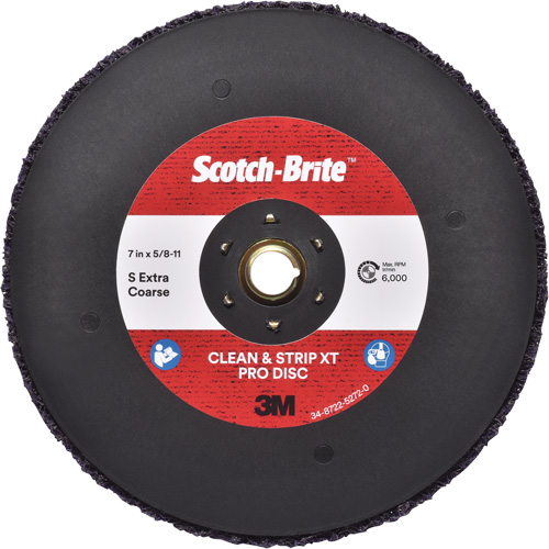 Scotch-Brite Clean & Strip XT Pro Disc, 7" Dia., Extra Coarse Grit, Silicon Carbide Les Fournitures Industrielles Méga