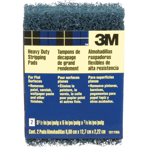 Heavy-Duty Stripping Pads, Aluminum Oxide, 3-1/2" x 5", Coarse Grit Les Fournitures Industrielles Méga