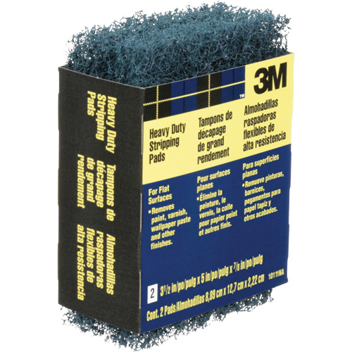 Heavy-Duty Stripping Pads, Aluminum Oxide, 3-1/2" x 5", Coarse Grit Les Fournitures Industrielles Méga
