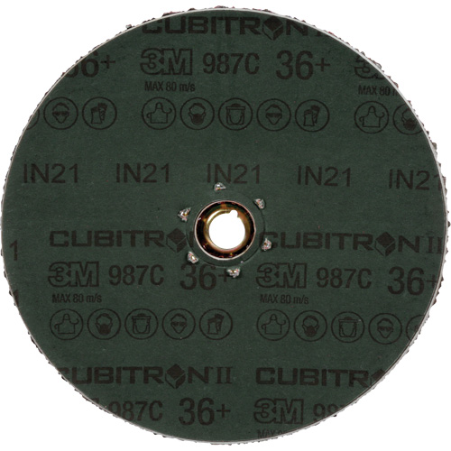 Cubitron II 987C Fibre Disc, Ceramic, 36+, 4-1/2" Dia Les Fournitures Industrielles Méga
