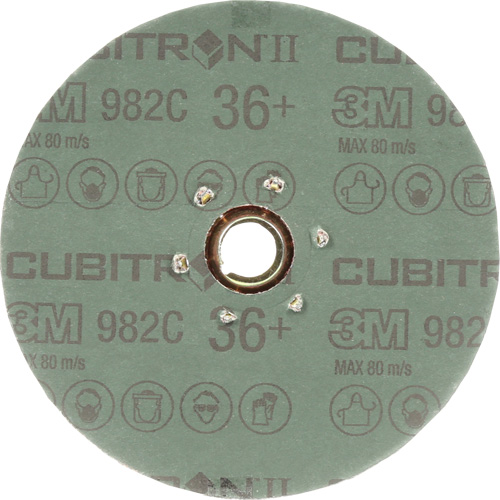 Disque en fibre 982C Cubitron II, C&eacute;ramique, 36+, 5" Dia Les Fournitures Industrielles Méga