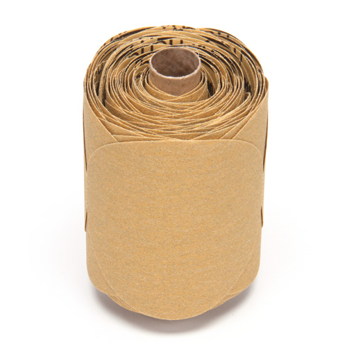 Stikit Gold Paper Disc Roll, 5" Dia., P220 Grit, Aluminum Oxide Les Fournitures Industrielles Méga
