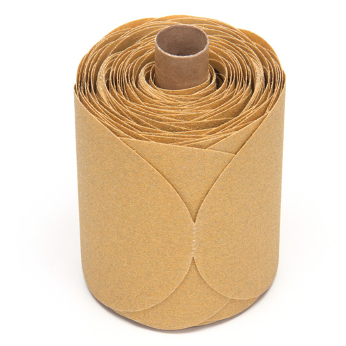 Stikit Gold Paper 216U Disc Roll, Aluminum Oxide, 5" W x 52' L, P80 Grit Les Fournitures Industrielles Méga