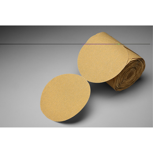 Stikit Gold Paper Disc Roll, 6" Dia., P150 Grit, Aluminum Oxide Les Fournitures Industrielles Méga
