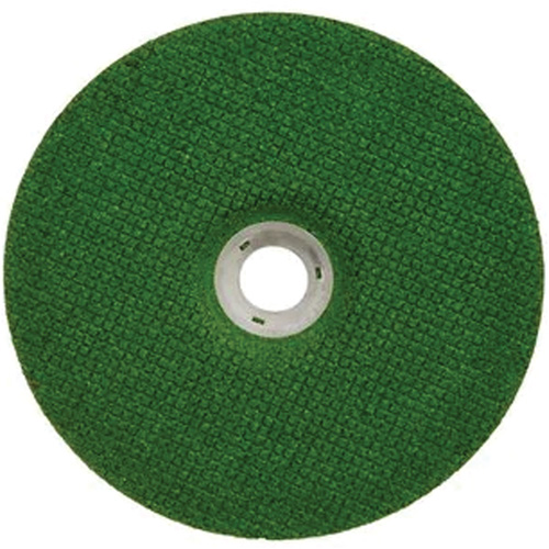 Meule &agrave; moyeu d&eacute;port&eacute; Green Corps, 7" x 1/8", Arbre 7/8", C&eacute;ramique, Type 27 Les Fournitures Industrielles Méga