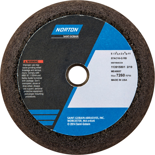 Gemini&reg; Non-Reinforced Portable Snagging Wheel Les Fournitures Industrielles Méga