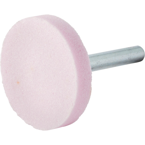 Vitrified Bond Mounted Point, W235, Aluminum Oxide, 1-1/2" Dia., 1/4" L, 80 Grit Les Fournitures Industrielles Méga