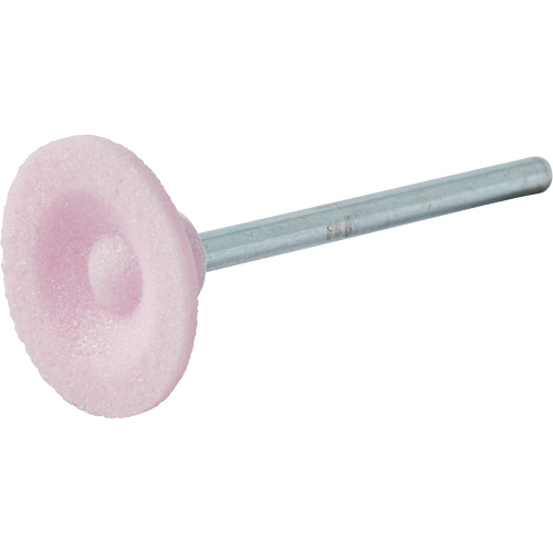 Meule mont&eacute;e vitrifi&eacute;e, B81, Oxyde d'aluminium, 3/4" dia., 3/16" lo, 80 Grain Les Fournitures Industrielles Méga