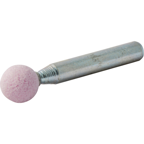 Vitrified Bond Mounted Point, B122, Aluminum Oxide, 3/8" Dia., 3/8" L, 80 Grit Les Fournitures Industrielles Méga