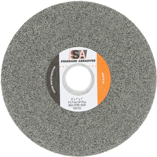Meule &agrave; usage g&eacute;n&eacute;ral Standard Abrasives, 6" x 1", Arbre de 1", Carbure de silicium Les Fournitures Industrielles Méga