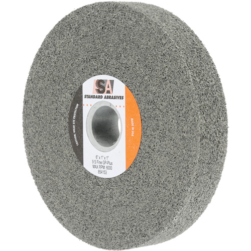 Meule &agrave; usage g&eacute;n&eacute;ral Standard Abrasives, 6" x 1", Arbre de 1", Carbure de silicium Les Fournitures Industrielles Méga