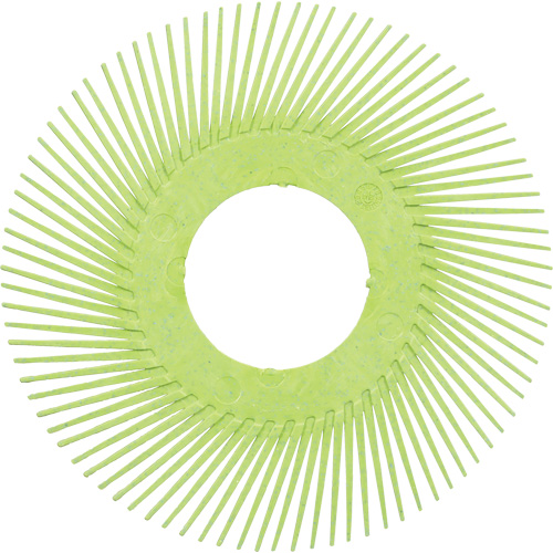 Brosse radiale en soies de pr&eacute;cision type A PN-RB sans adaptateur Scotch-Brite, C&eacute;ramique, Grain 50+, 6" dia. Les Fournitures Industrielles Méga