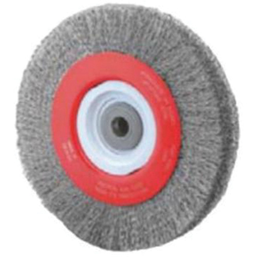 Roue d'&eacute;tabli sertie, 8" dia., Fils 0,014", Arbre 1/2"-2 Les Fournitures Industrielles Méga