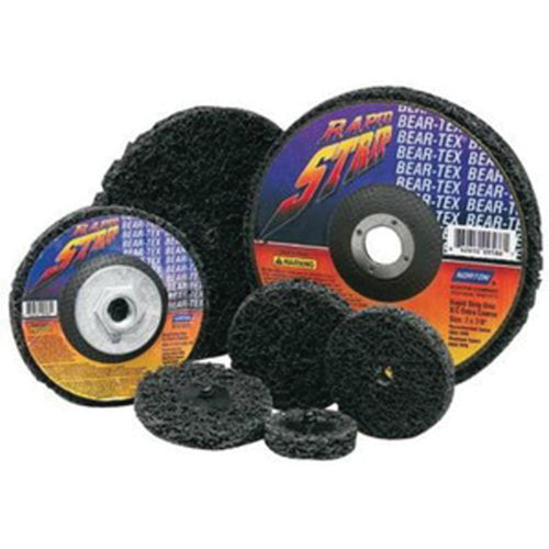Bear-Tex&reg; Rapid Strip Non-Woven Depressed Center Disc, 4-1/2" Dia., Extra Coarse Grit, Silicon Carbide Les Fournitures Industrielles Méga