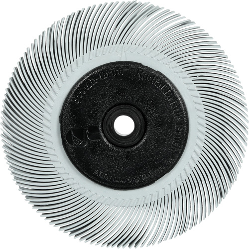 Brosse radiale en soies de pr&eacute;cision type C PN-RB avec bride Scotch-Brite , C&eacute;ramique, Grain 120+, 7-5/8" dia. Les Fournitures Industrielles Méga