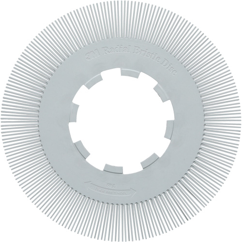 Brosse radiale en soies de pr&eacute;cision type S PN-RB sans adaptateur Scotch-Brite , C&eacute;ramique, Grain 120+, 8" dia. Les Fournitures Industrielles Méga