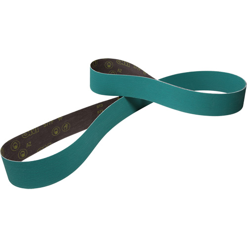 Courroie de ponçage en tissu, 3/4" la x 18" lo, Alumine de zirconium, Grain 40 Les Fournitures Industrielles Méga