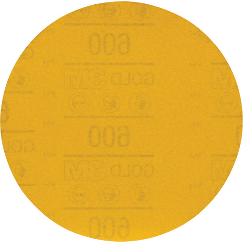 Disque abrasif dor&eacute; Hookit 09260, dia 6", Grain 600, Oxyde d'aluminium, Poids C Les Fournitures Industrielles Méga