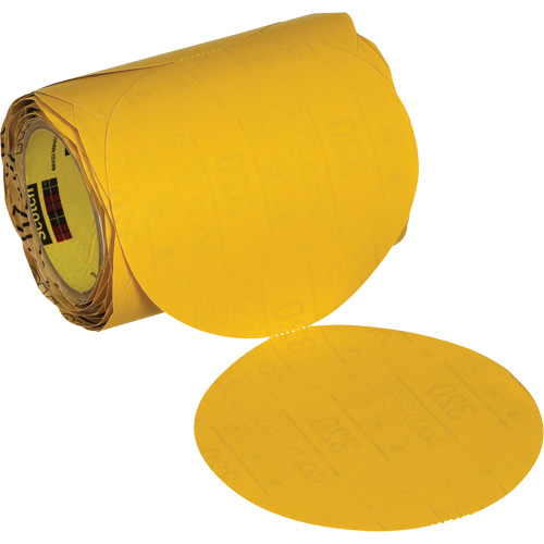 Stikit Gold Abrasive Disc Roll 09317, 6" Dia., 320 Grit, Aluminum Oxide Les Fournitures Industrielles Méga