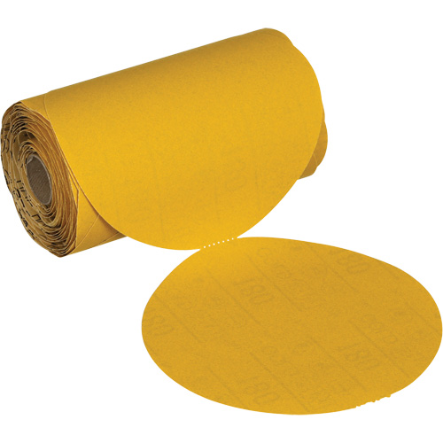 Rouleau de disques abrasifs sans trou Stikit, 6" dia., Grain 220, Oxyde d'aluminium Les Fournitures Industrielles Méga