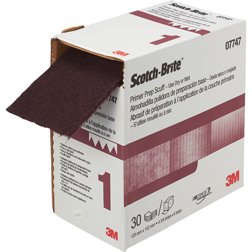 Pr&eacute;paration de la couche d'appr&ecirc;t VFN Scotch-Brite, 4-3/4" x 180", Oxyde d'aluminium Les Fournitures Industrielles Méga