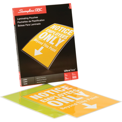Laminated Letter Size Pouch Les Fournitures Industrielles Méga