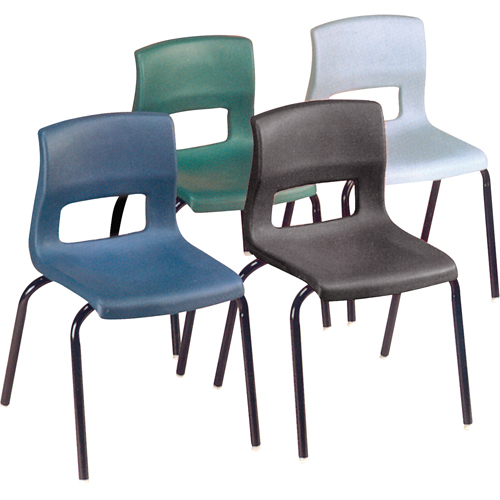 Chaises horizon, Plastique, Bleu Les Fournitures Industrielles Méga