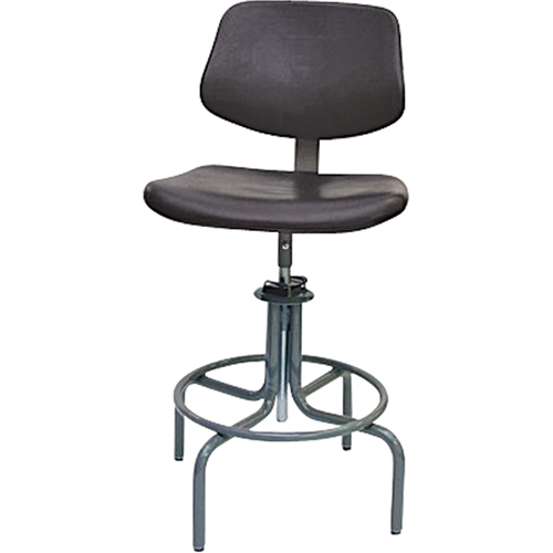 Tabouret rectangulaire avec dos de s&eacute;rie 600, Mobile, Ajustable Hauteur, Capacit&eacute; 250 lb Les Fournitures Industrielles Méga