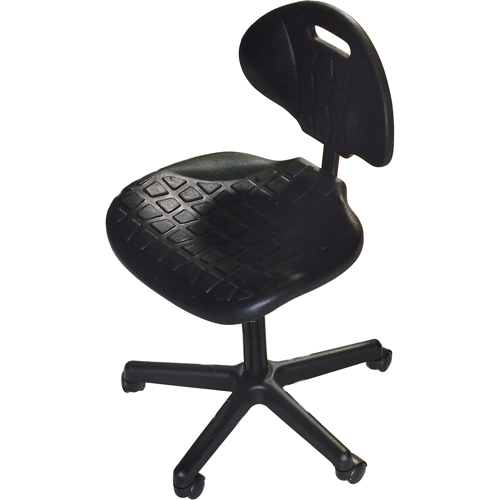 Si&egrave;ges ergonomiques robustes, Polyur&eacute;thane, Noir, Capacit&eacute; 250 lb Les Fournitures Industrielles Méga