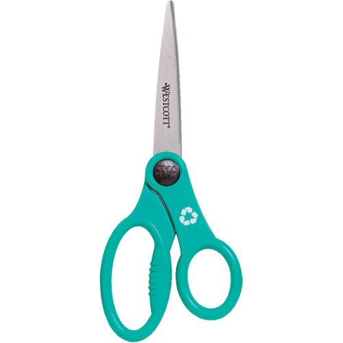 KleenEarth&reg; Recycled Scissors, 8", Rings Handle Les Fournitures Industrielles Méga