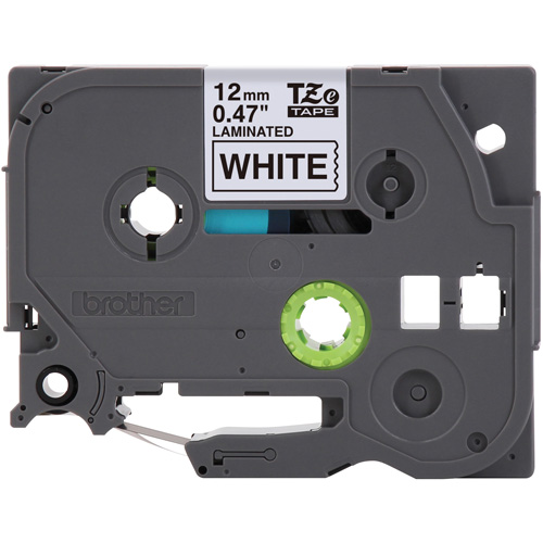 Tze Tape Cartridges, 12 mm x 26-1/4', Black on White Les Fournitures Industrielles Méga