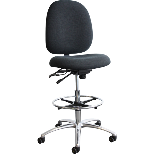 Chaises D.E.S. (dissipation &eacute;lectrostatique) Shoptech, Tissu, Bleu, Capacit&eacute; 275 lb Les Fournitures Industrielles Méga