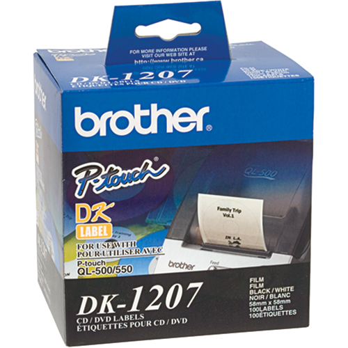 &eacute;tiquettes pour DC/DVD rondes coup&eacute;es &agrave; l'emporte pi&egrave;ce de s&eacute;rie DK Les Fournitures Industrielles Méga