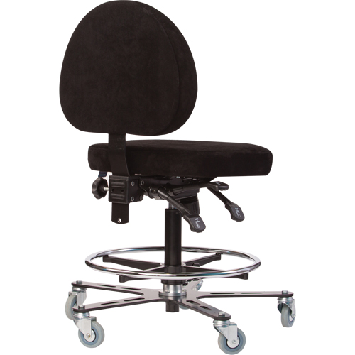 Si&egrave;ges ergonomiques pour le soudage TF180, Su&egrave;de, Noir, Capacit&eacute; 300 lb Les Fournitures Industrielles Méga