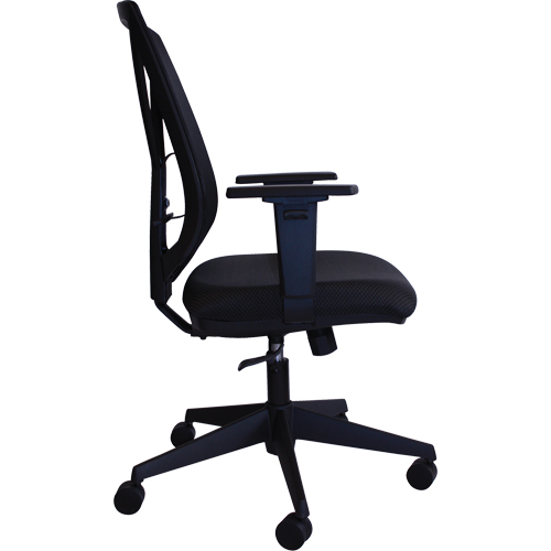 Chaise de bureau Activ A-47 Synchro, Tissu, Noir, Capacit&eacute; 275 lb Les Fournitures Industrielles Méga