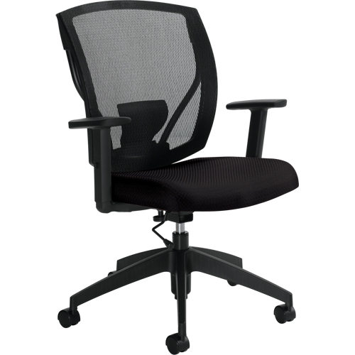 Chaises de travail, Tissu, Noir, Capacit&eacute; 300 lb Les Fournitures Industrielles Méga